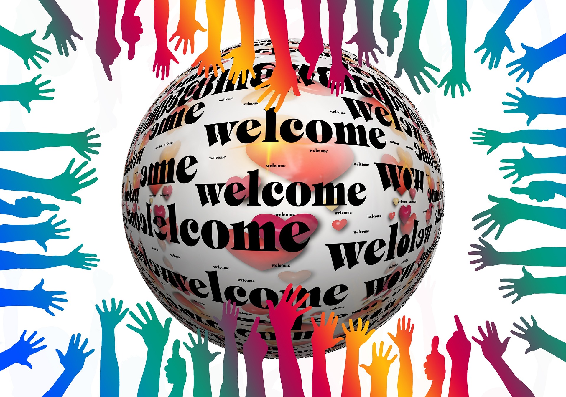 Symbolfoto Welcome